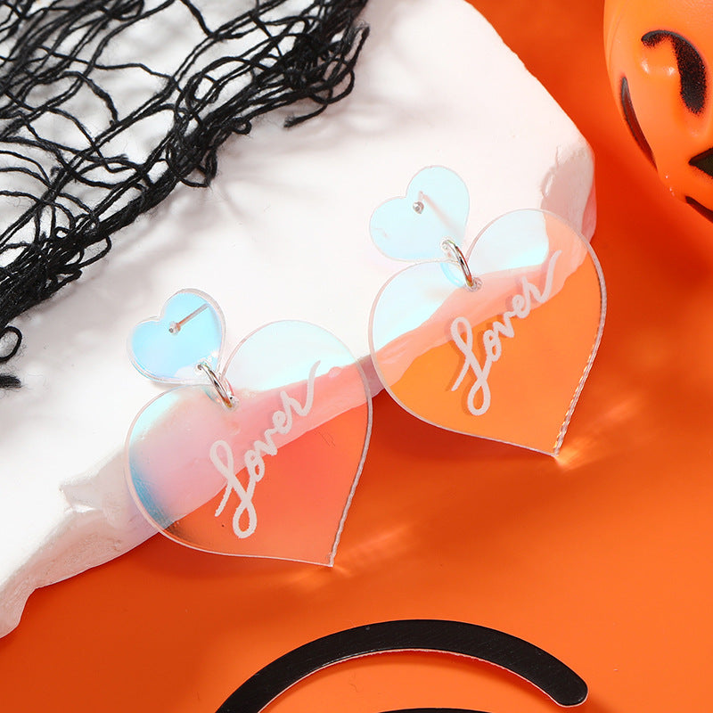 Acrylic Melting Love Earrings MYA-KaiQ046