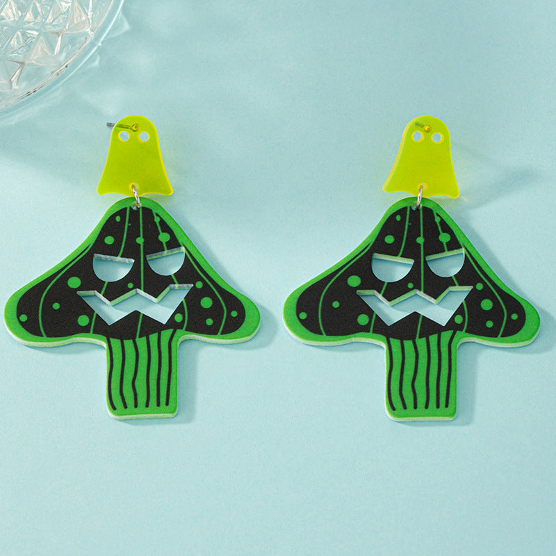 Alloy Ghost Poison Mushroom Earrings MIC-AYN007