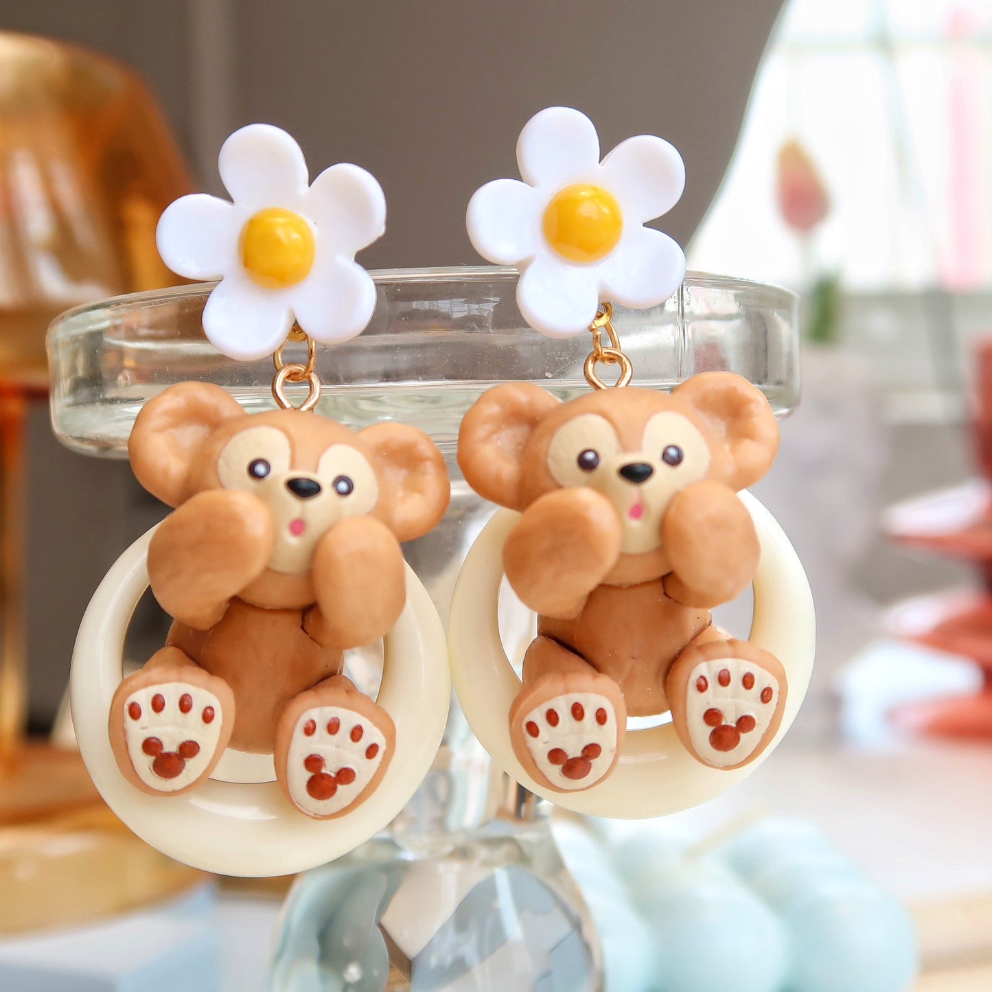 Resin Asymmetric Children's Fun Earrings MYA-XNWE002