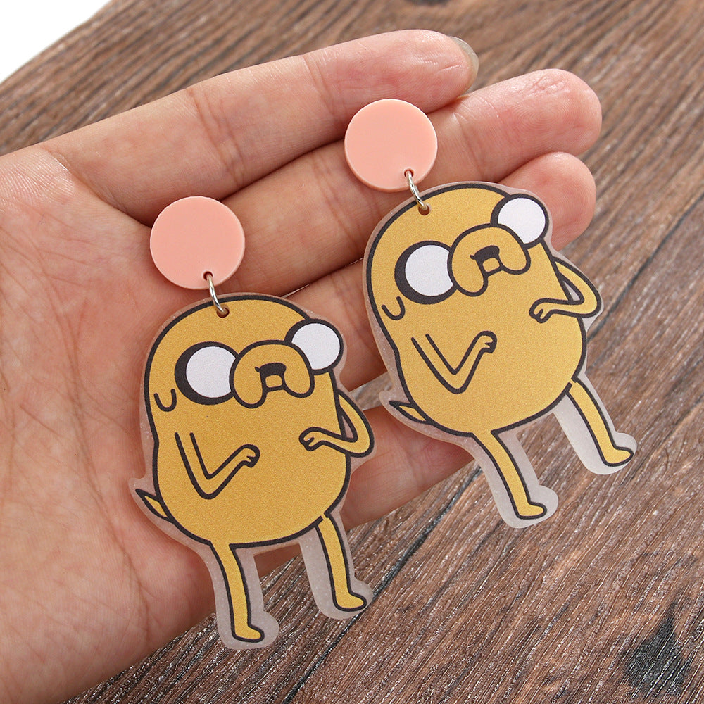 Acrylic cartoon anime old leather earrings (Minimo de compra 2) MIC-ManT028