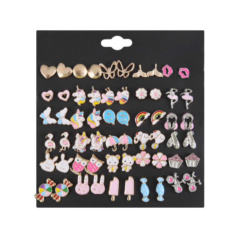 Alloy Unicorn Owl Earrings (Minimo de Compra 5) MIC-ShiY004