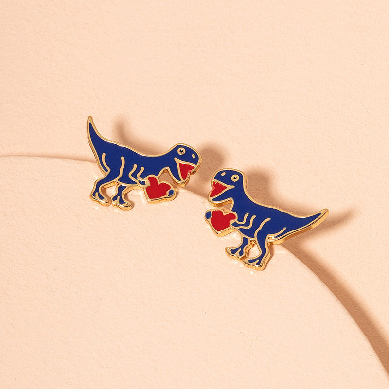 Acrylic Dinosaur Earrings MIC-HLM025