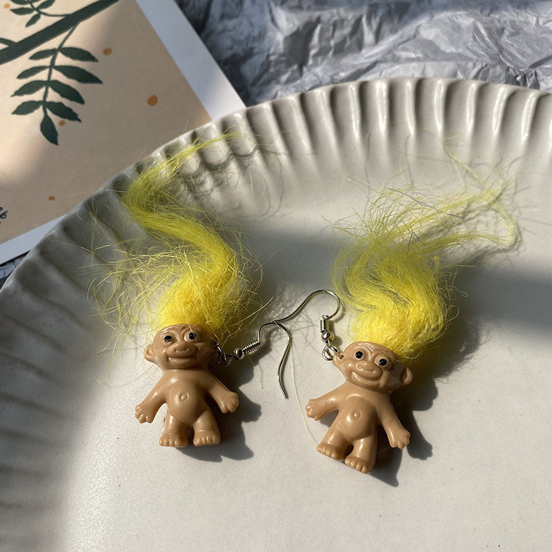 Troll hairy earrings MYA-RS-ZhiY 001