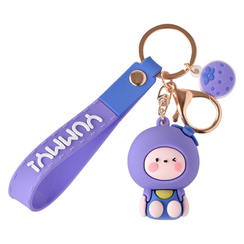 Keychains PVC Alloy Fruit Animal Cartoon(M) JKe002