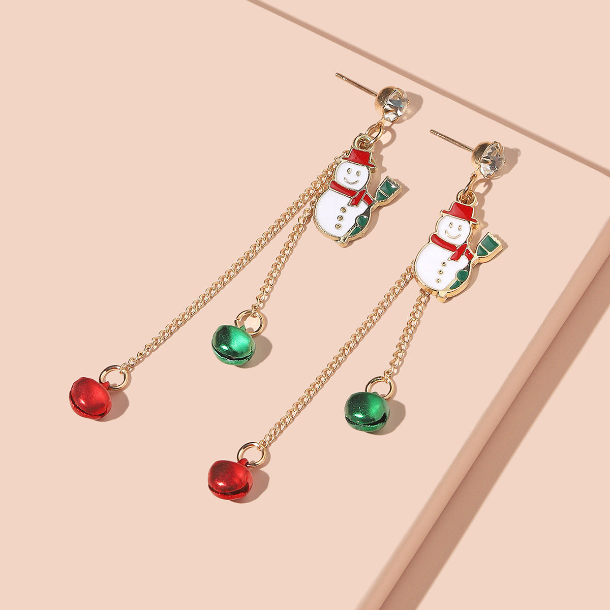 Acrylic Christmas Santa Claus Earrings MIC-JunJ020