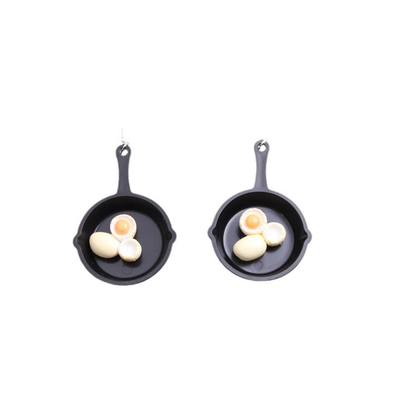 Acrylic Egg Earrings MIC-DuA083