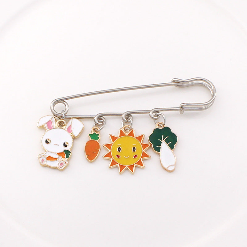 Alloy cartoon animal brooch (Minimo de compra 2) MIC-LiY011