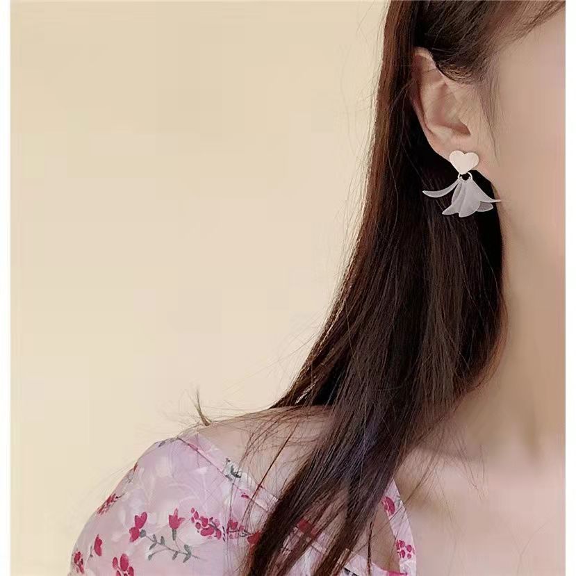 Alloy heart-shaped flower earrings (Minimo de compra 2) MIC-BiShang006