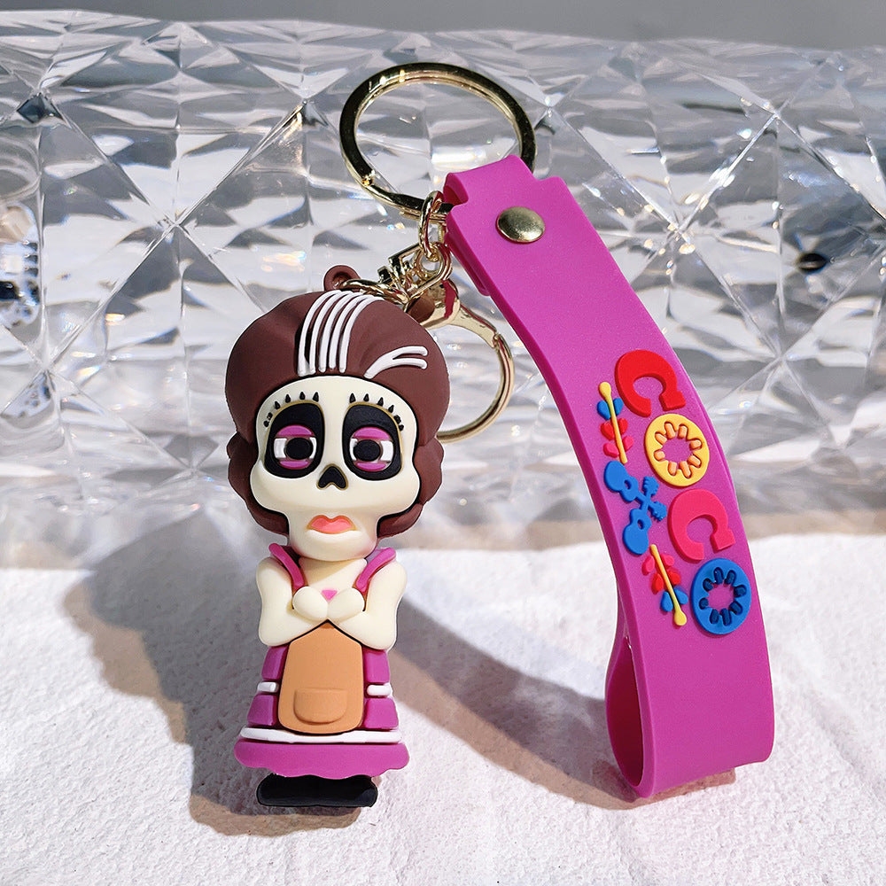 Keychains Silicone Anime Miguel Keychain Pendant Figure Model Toy Doll Keychain (M) MIC-QiChao007