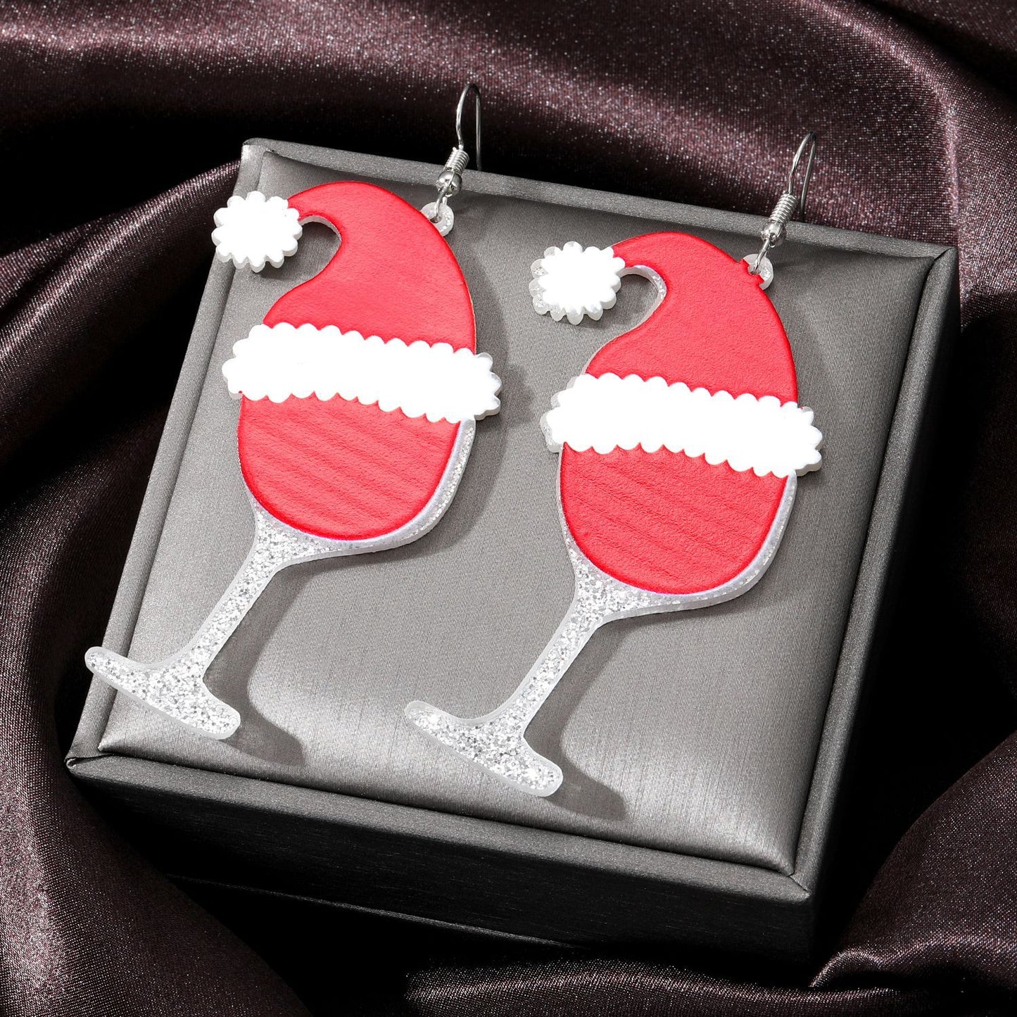 Alloy Christmas series earrings (Minimo de Compra 5) MIC-JueJ024