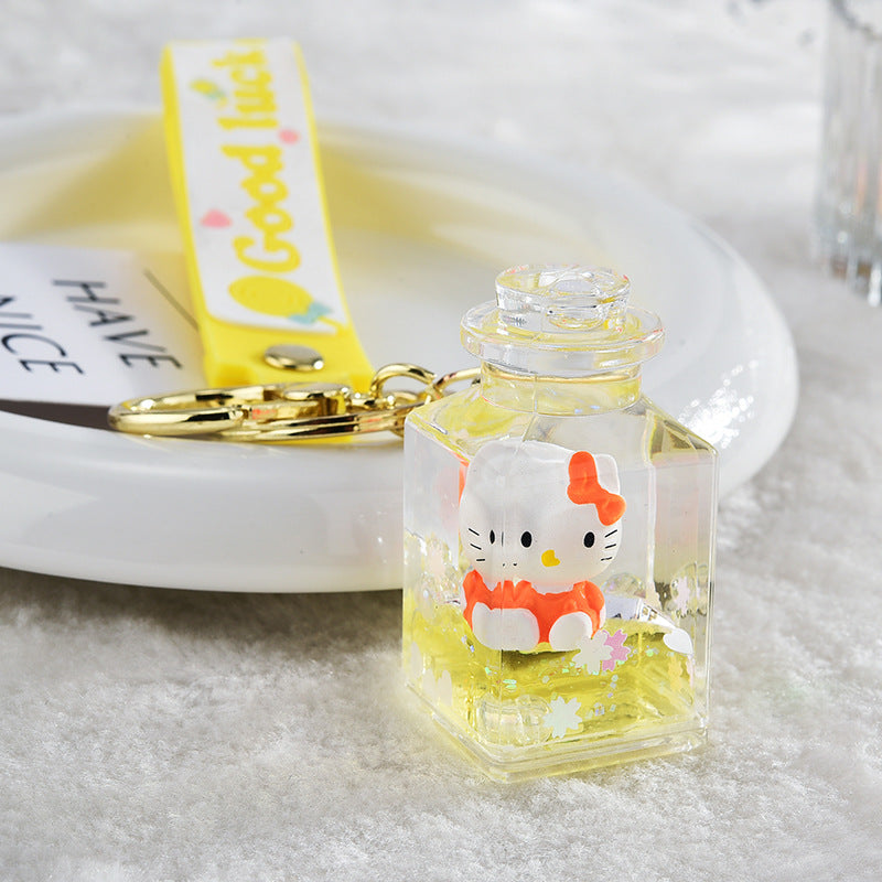 Keychain Acrylic Cute Cartoon Quicksand Bottle (S) MOQ≥2 MIC-XLu013