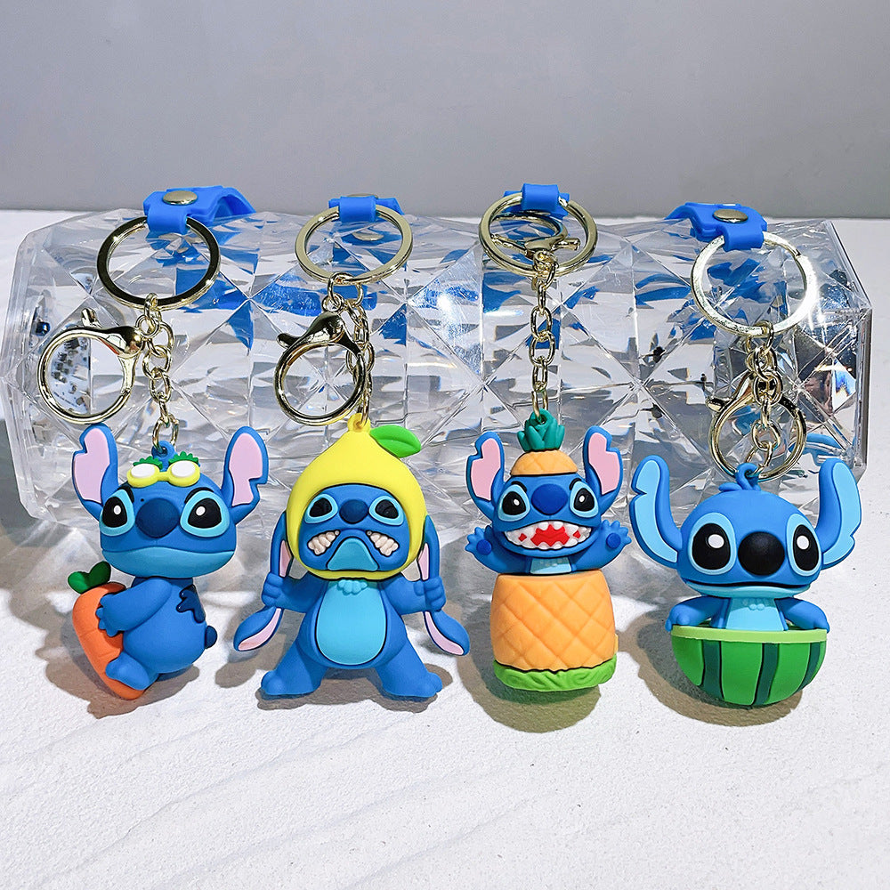 PVC fruit cartoon keychain  MYA-QiC017