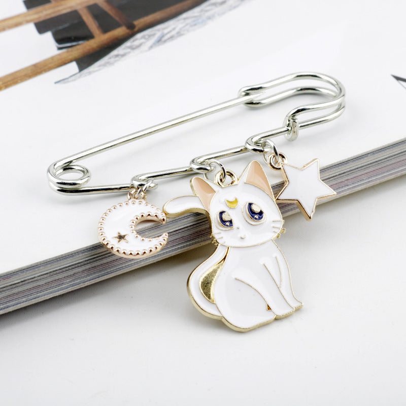 Alloy cartoon cute cat brooch MIC-DongS010