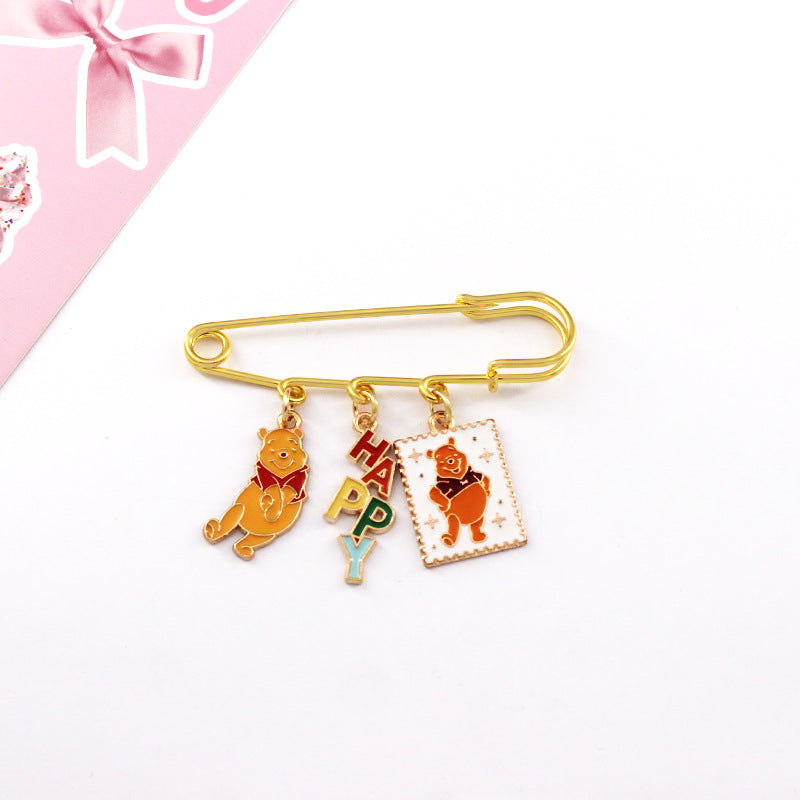 Alloy cartoon bear brooch (Minimo de compra 2) MIC-QiC030