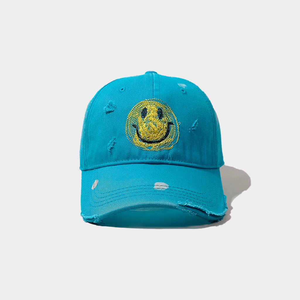 Cotton smiley face worn Baseball cap MYA-ZunK005