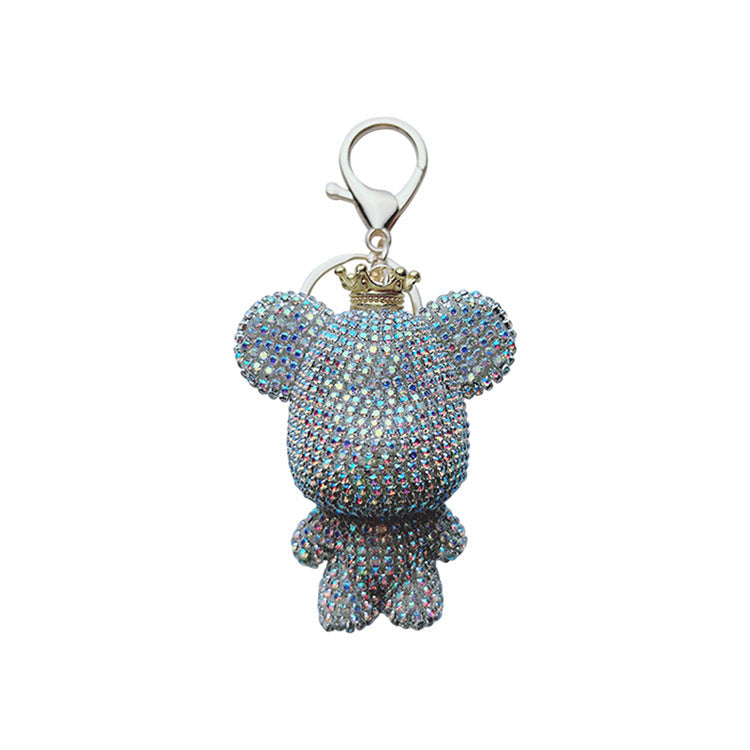 Diamond cartoon big bear keychain  （Minimo de compra 2） MYA-LianX012