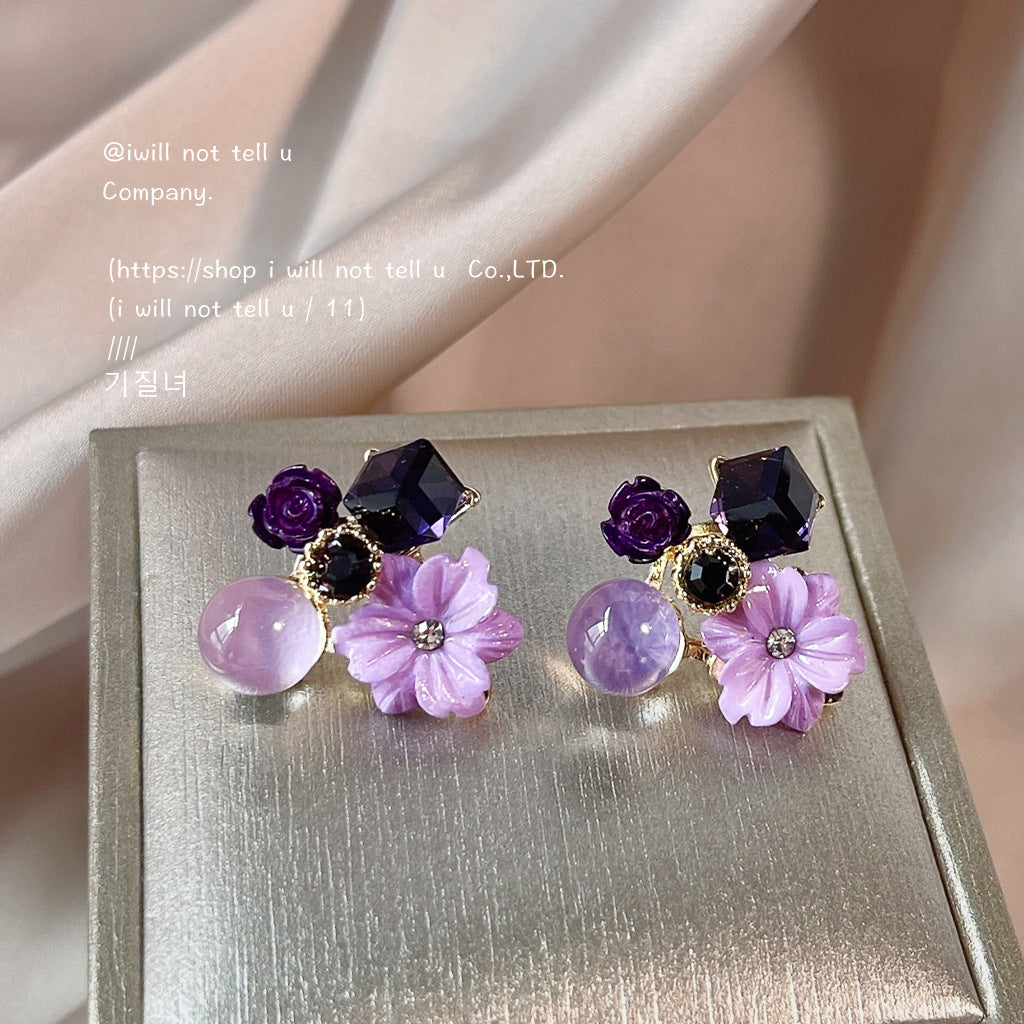 Alloy amethyst Earrings MIC-LiangM002