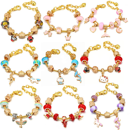 Alloy DIY Pandora Cartoon Bracelet MYA-LiY021