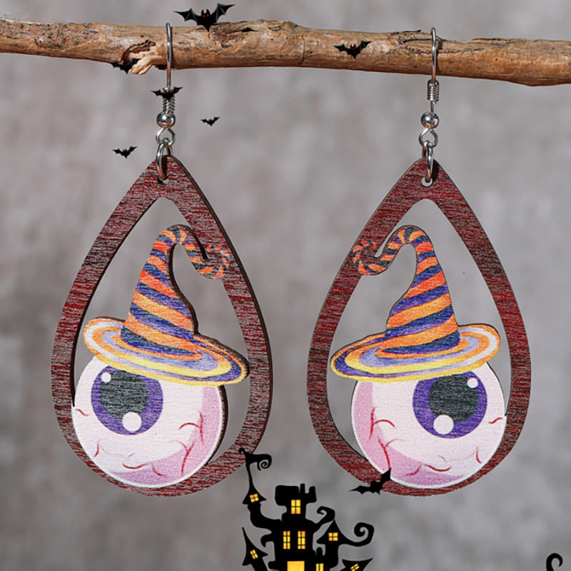 Acrylic Ghost Pulley Earrings (Minimo de Compra 2) MIC-ShiY020