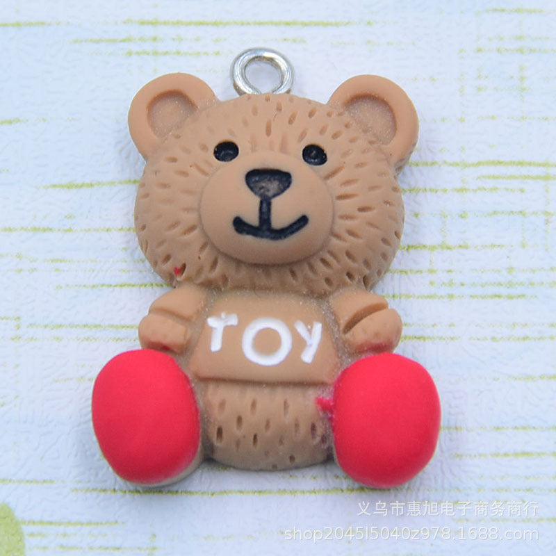 Resin letter teddy bear accessories MYA-HuiX007