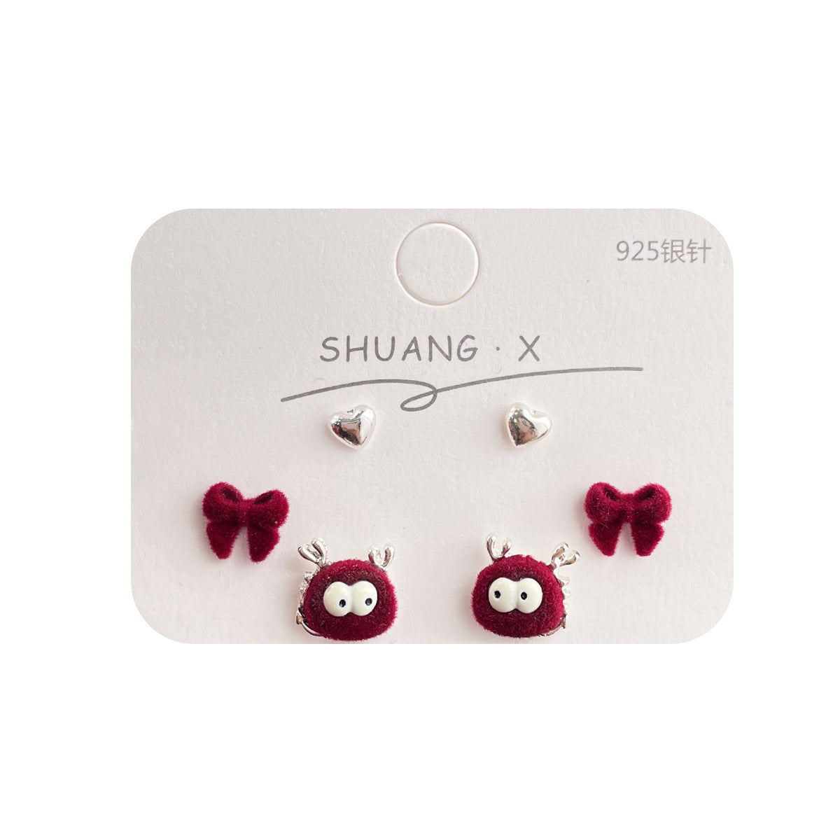 Acrylic cute flocked dragon earrings (Minimo de Compra 2) MIC-ShuangX035