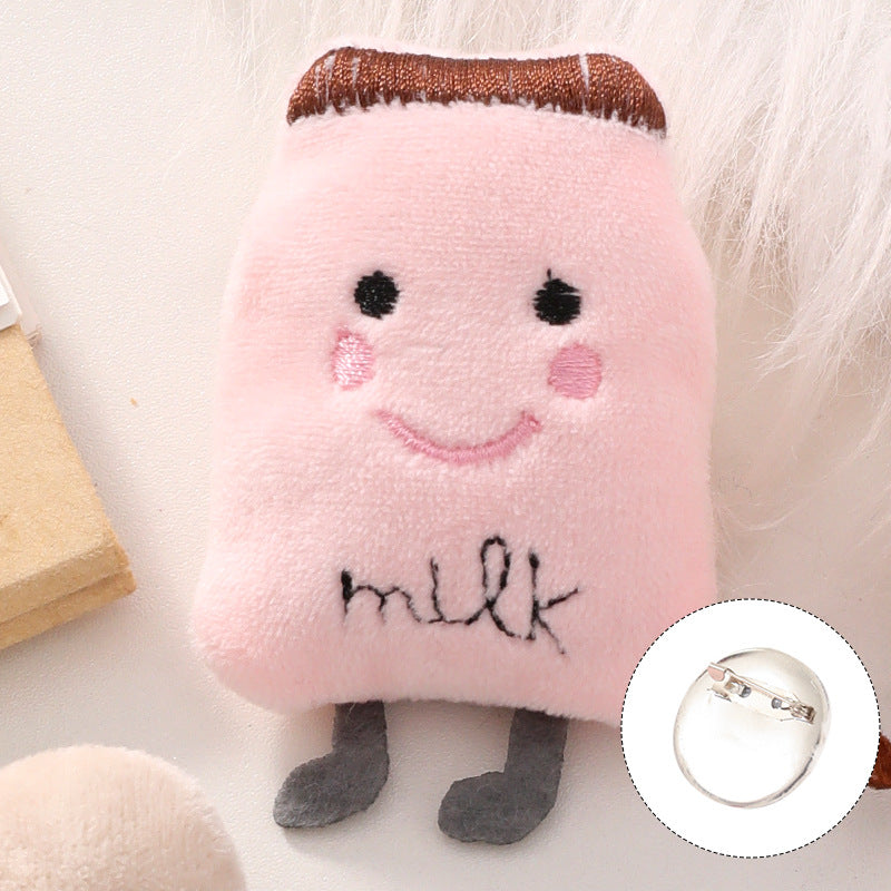 Plush cartoon cute brooch MIC-ZhanY009