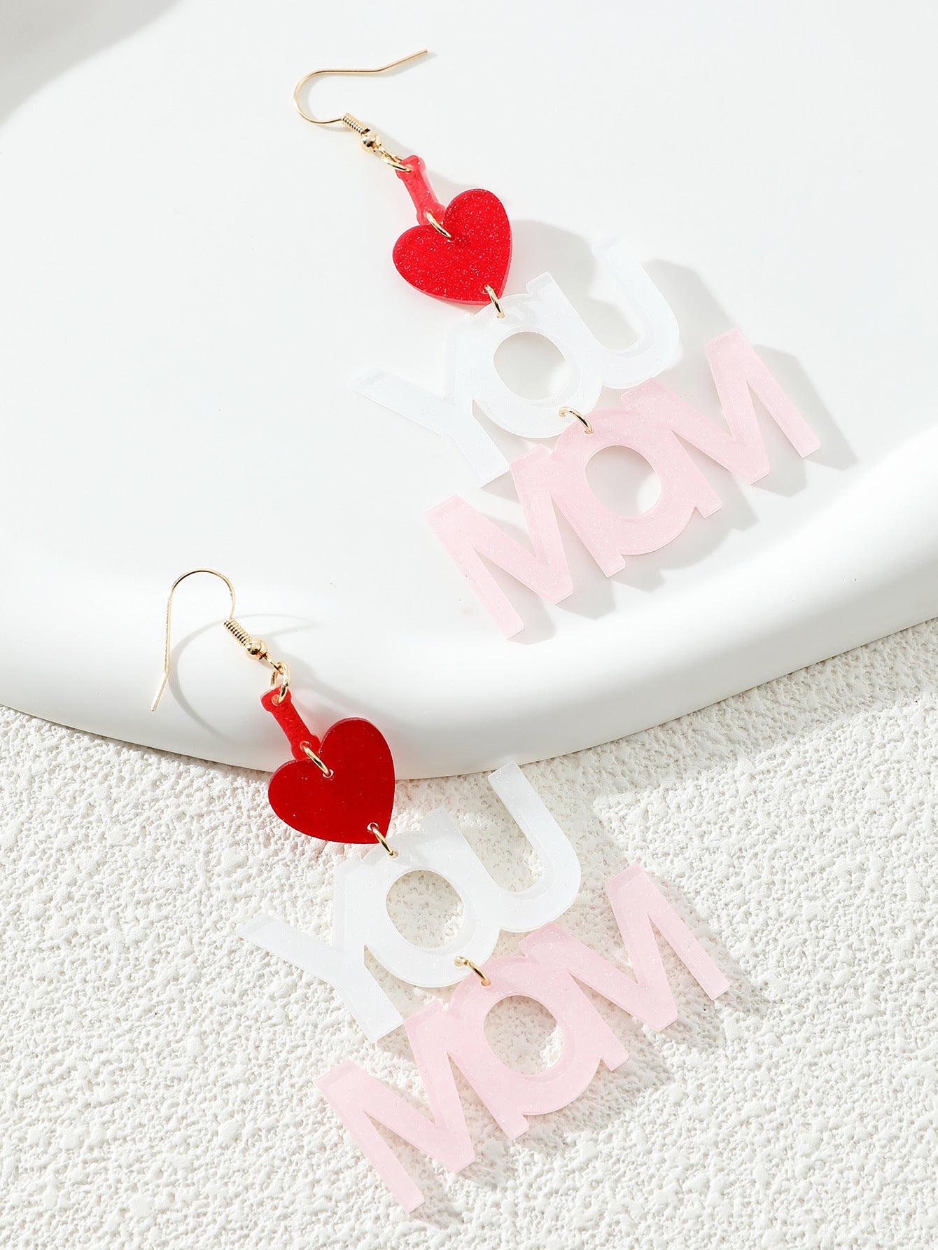 Acrylic Letter Earrings (Minimo de Compra 5) MIC-DaiW013