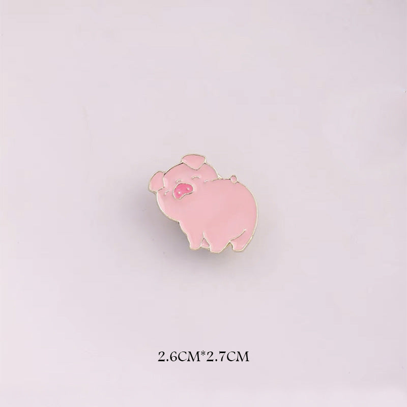 Alloy cute pouting animal brooch MIC-QiSen020