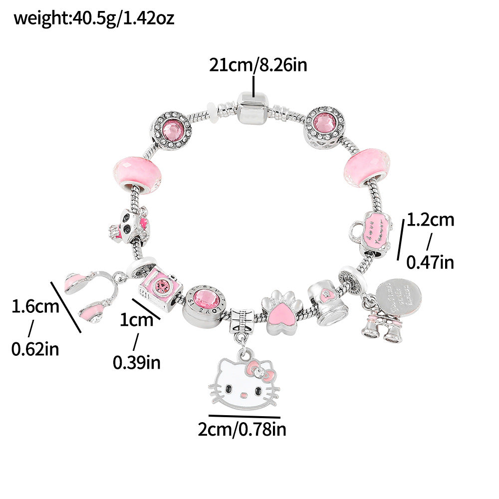 Alloy cartoon anime bracelet (Minimo de Compra 5) MYA-ZhuoX023