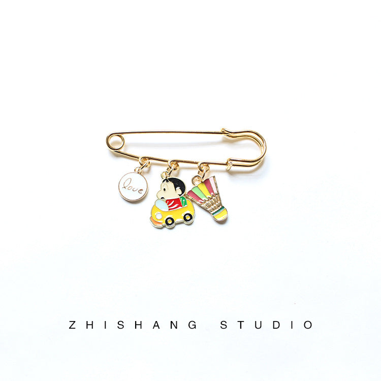 Alloy cartoon crayon small new brooch (Minimo de Compra 2)  MIC-ZhiS033