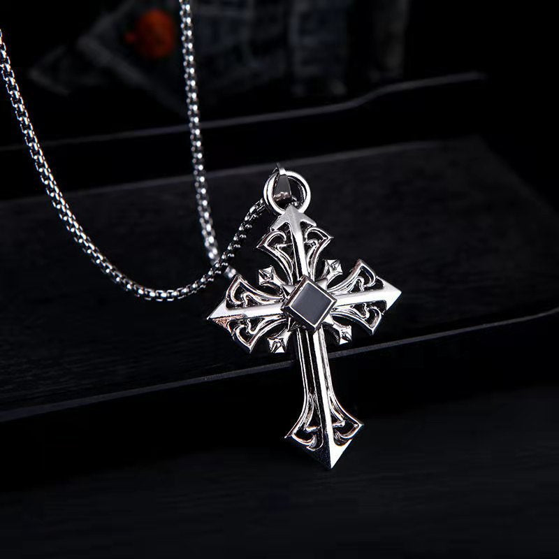 Necklaces Stainless Steel Pattern Hollow Cross Minimo de compra 2 BaiYing007