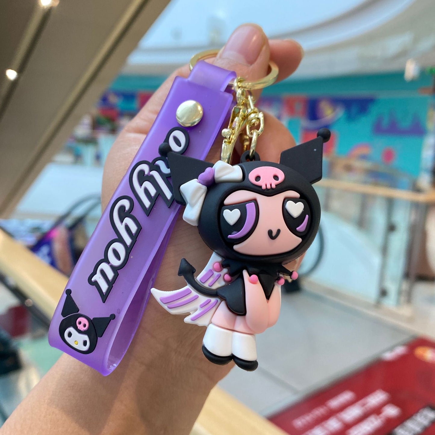 PVC cartoon flying female police keychain MIC-PengY041