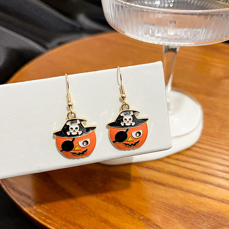 Acrylic Halloween vampire lip earrings MIC-MDD043