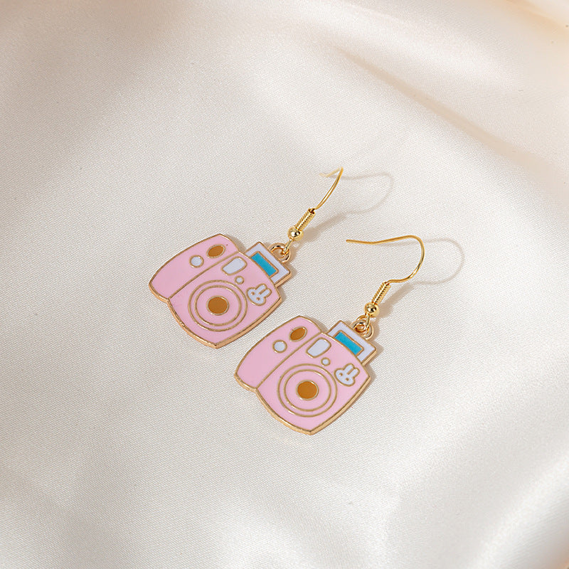 Alloy Colorful Girl Earrings MIC-MDD020