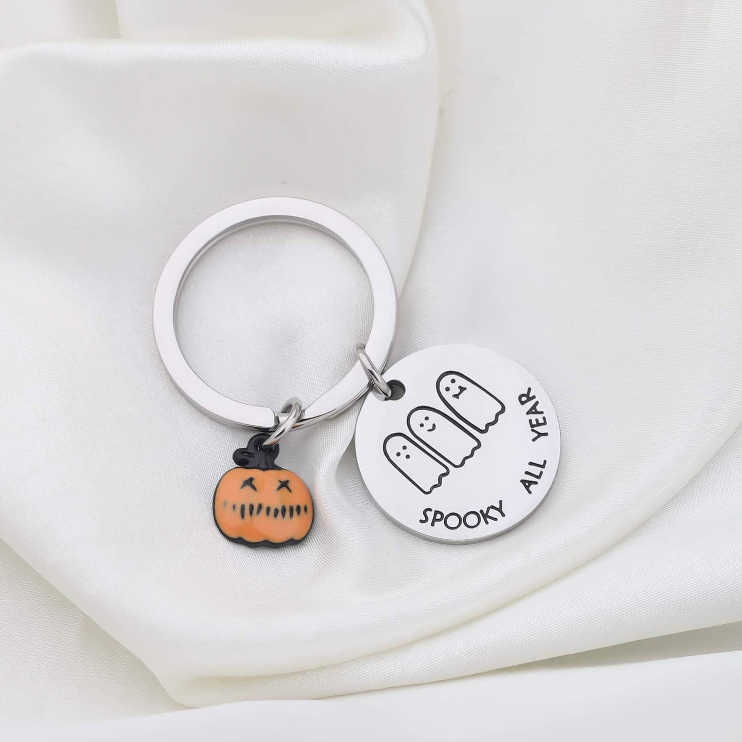 Stainless steel Halloween series keychain MYA-XinJ002