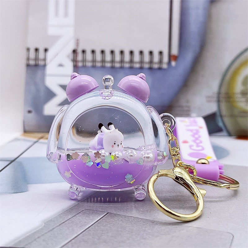 PVC cartoon floating oil keychain MYA-DMF013