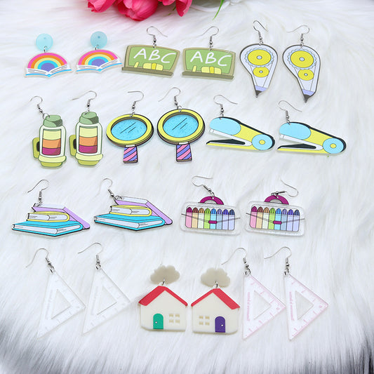 Teacher's Day Acrylic Earrings