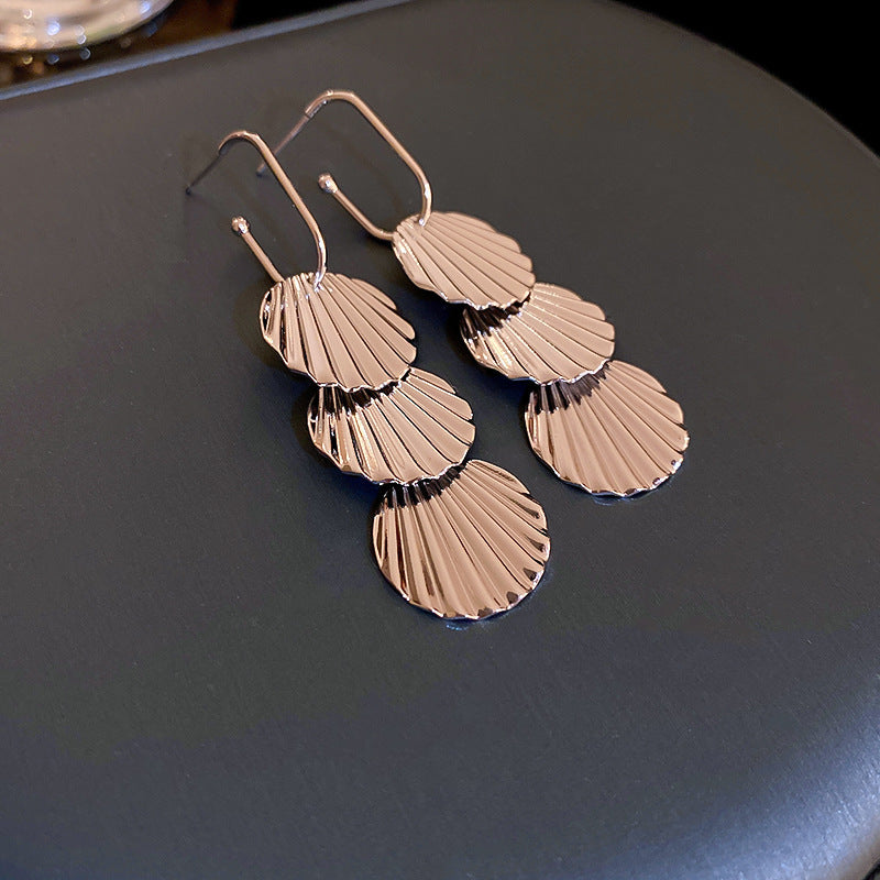 Alloy geometric metal earrings (Minimo de Compra 2) MIC-BY003