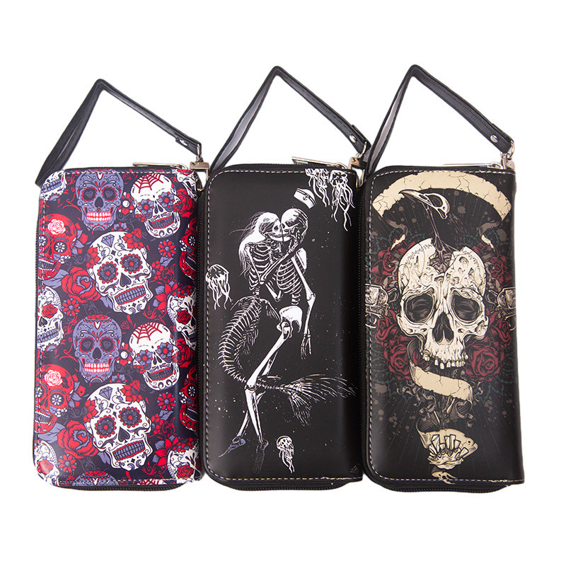 PU Funny Skull Wallet MIC-MaoM007