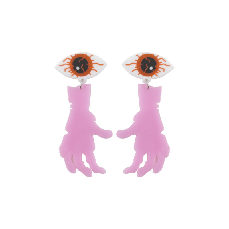 Acrylic New Eyes Tears Palm Earnails (Minimo de compra 2) MIC-QinM001