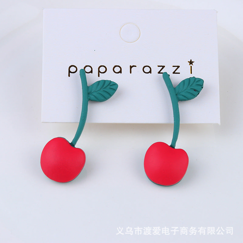 Acrylic Cherry Sweet Earrings MIC-DuAi002