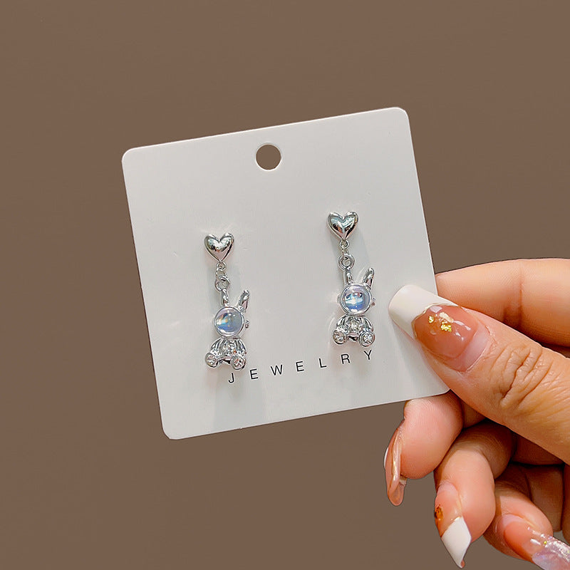 Alloy Moon Astronaut Earrings MIC-MDD010