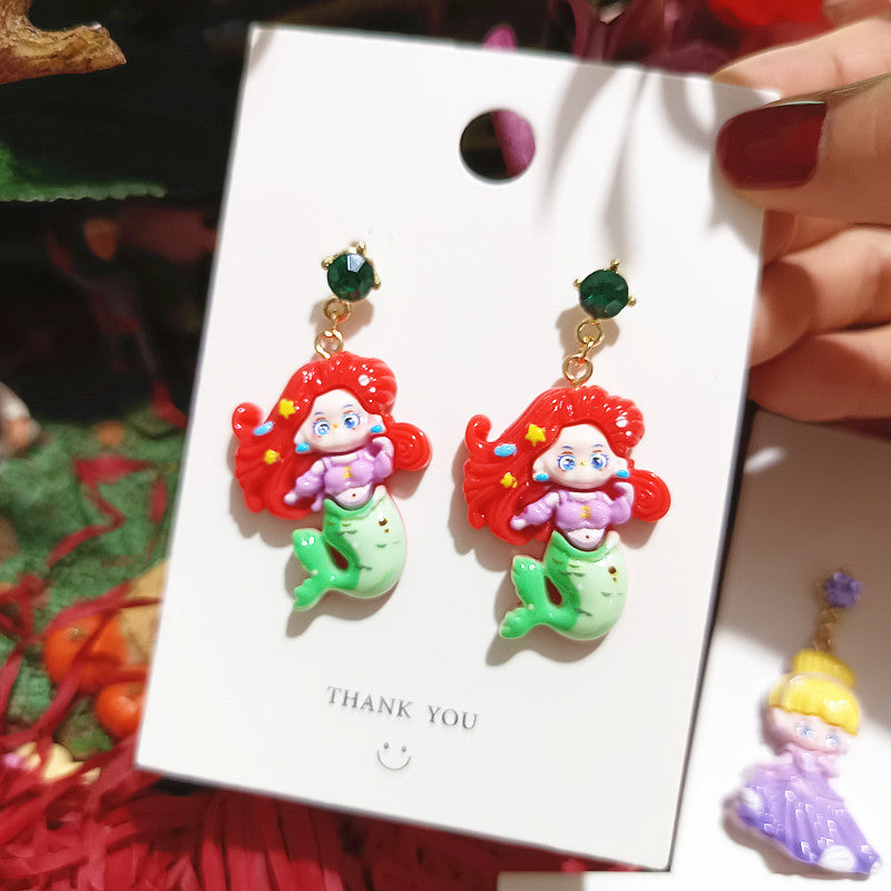 Alloy Cute Fashion Princess Earrings MIC-XingJ086