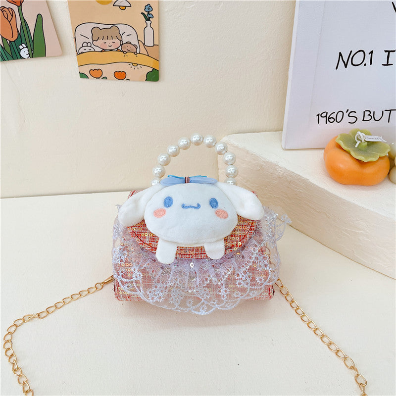 PU cute cartoon pearl handbag (Minimo de compra 3) MIC-BSCR003