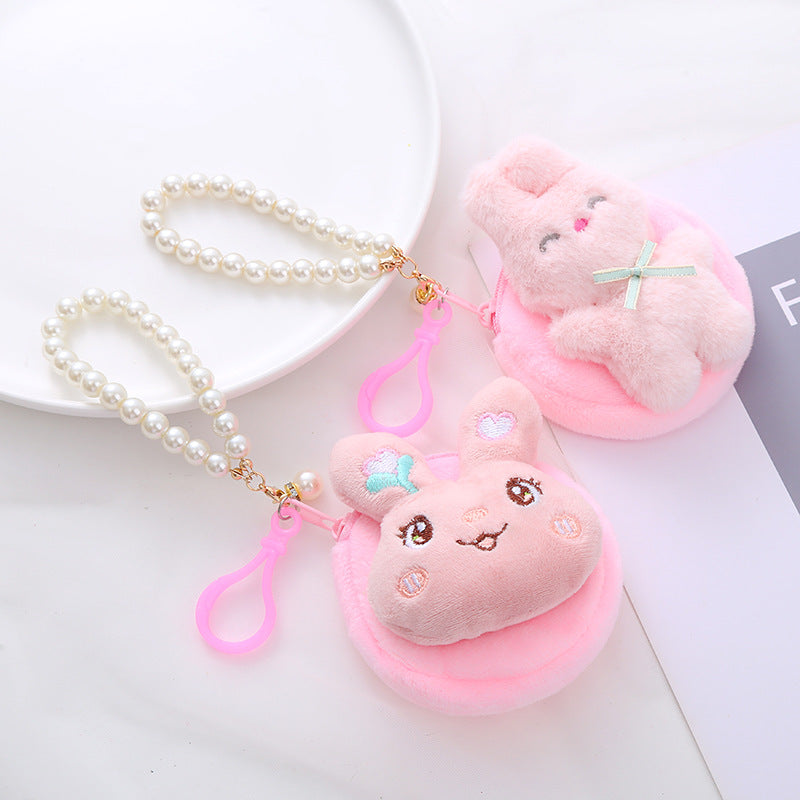 Cotton rabbit zipper small coin purse Minimo de compra 5 MIC-JiaW004