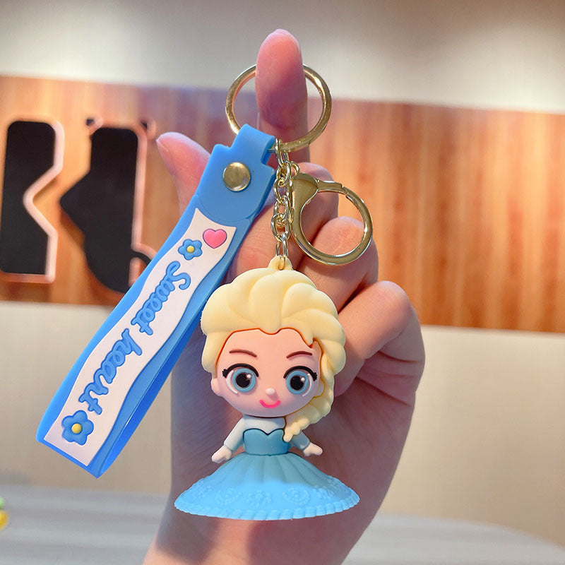 PVC cartoon castle princess keychain MIC-JinG016