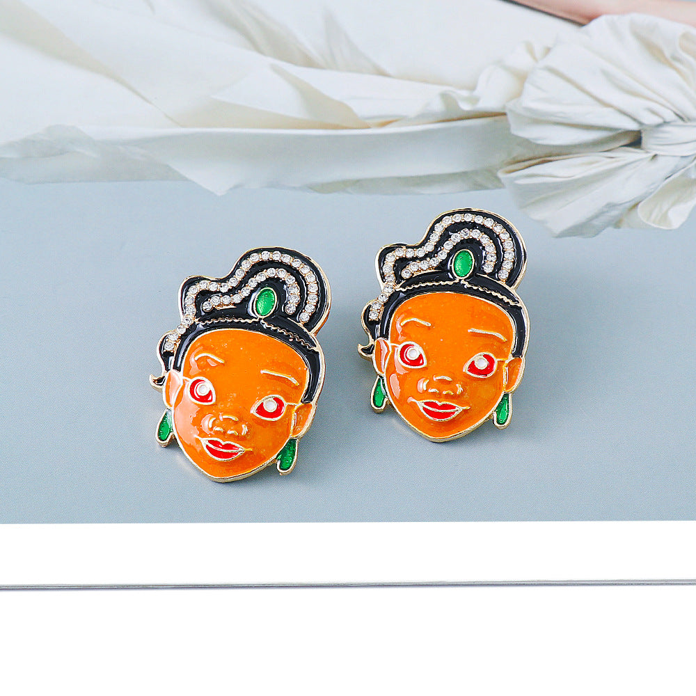 Alloy cartoon cute earrings MIC-JuJ019