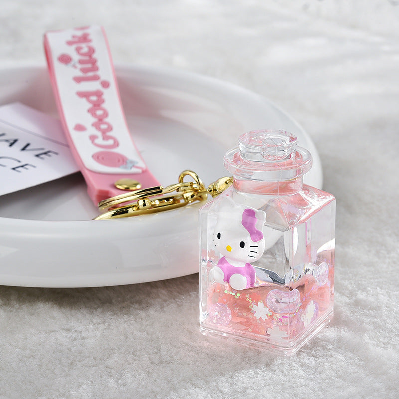 Keychain Acrylic Cute Cartoon Quicksand Bottle (S) MOQ≥2 MIC-XLu013