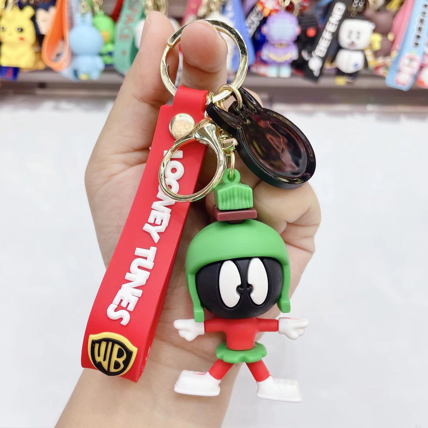 PVC new crooked heart wolf cartoon keychain (Minimo de compra 2）MIC-JuS017