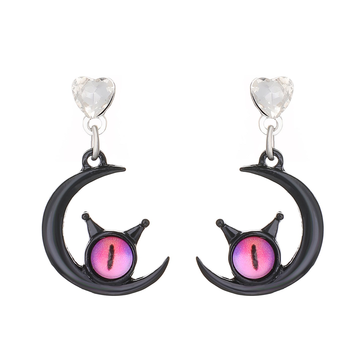 Alloy funny black powder little monster earrings MIC-YiY006